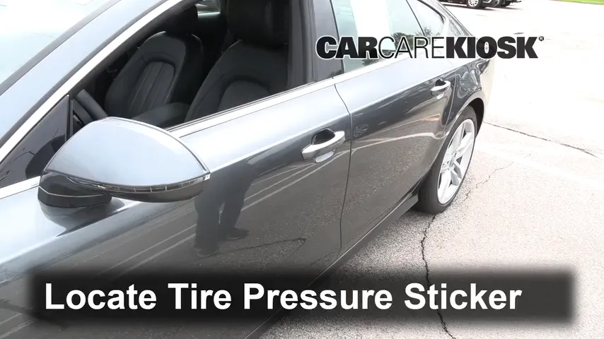 2014 Audi A7 Quattro 3.0L V6 Supercharged Tires & Wheels Check Tire Pressure